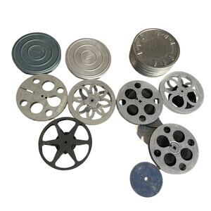 Lot 7 VTG Reels W Cases Home Movies - 3 With Tape 1940s-1960s? Kodak Bell Howell